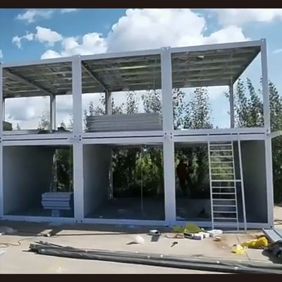 Σύγχρονη σχεδίαση Light Steel Villa Flat Pack Container House με 50 χρόνια διάρκεια ζωής και απομόνωση από ρουχία