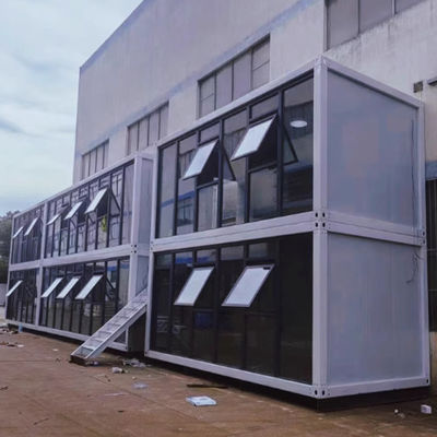 30 τετραγωνικά μέτρα Διπλό στρώμα 2 ορόφους Container House Βίλα, Ζυγισμένο Χάλυβα Κινούμενο Container House