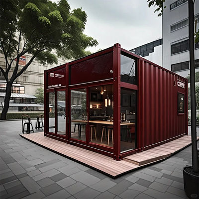 Des maisons de conteneurs préfabriquées de 2 chambres spacieuses avec plancher en carreaux et portes en aluminium