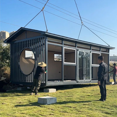 50 mm/75 mm painel de sanduíche casa de contenedor pré-fabricado com casa inteligente e outros adesivos