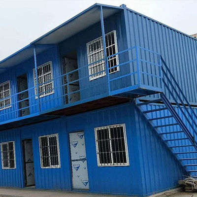 Modular quick assembly, efficient utilization of double-layer space, double-layer container house with inner corridor, wind and earthquake resistant design
