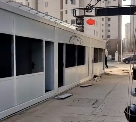 Υπερίπλεκτος θερμότητας αναδιπλούμενος σχεδιασμός προκατασκευασμένο σπιτικό εμπορευματοκιβωτίου κινητό σπιτικό εμπορευματοκιβωτίου για σενάρια γεγονότων